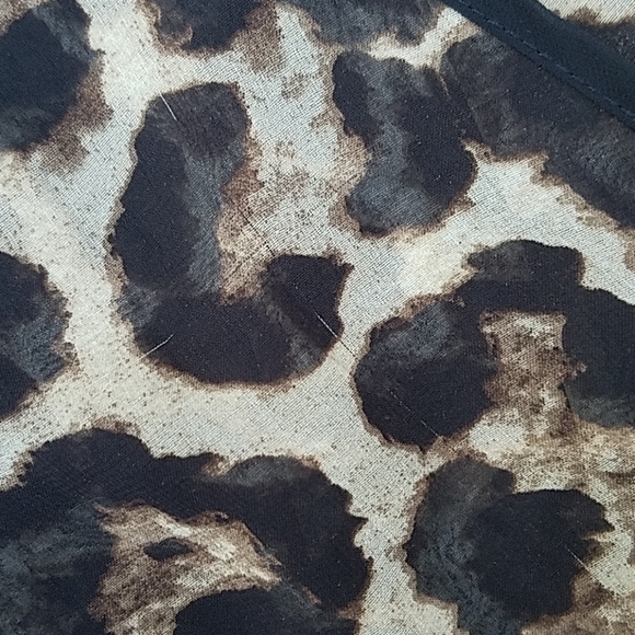 SHEER Leopard Tank Top By Glam Dollz - Size Medium - Picture 4 of 8